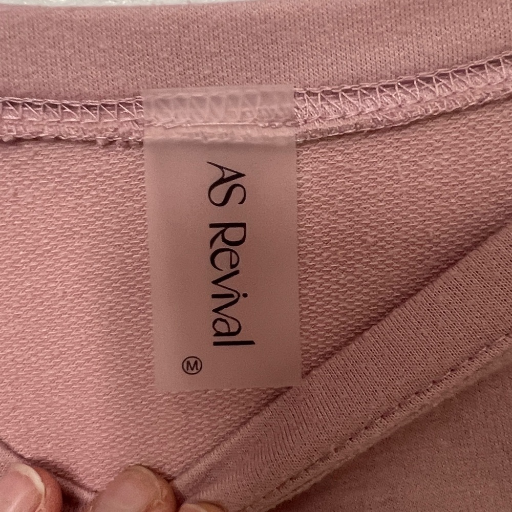 As Revival, Dusty Rose sweatshirt w/ Nashville in white, on the Front Sz M - Picture 8 of 13